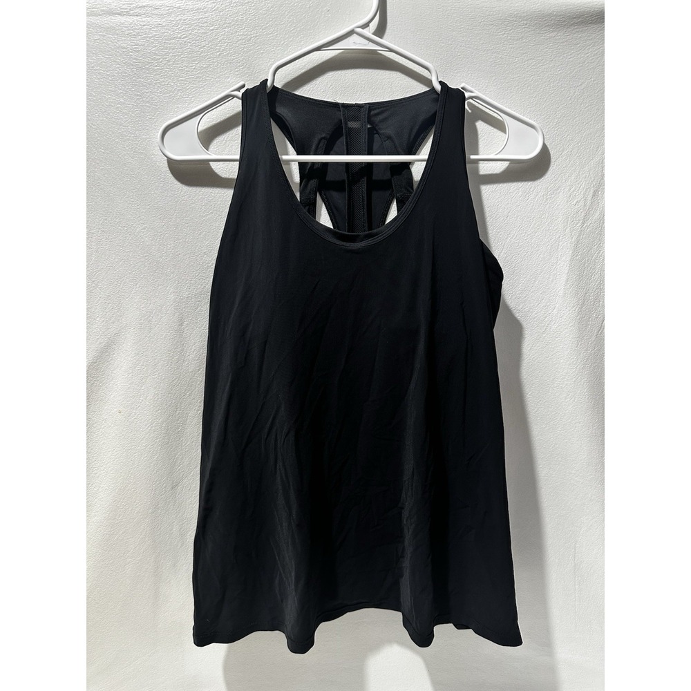 Lululemon Cross‎ Conditioning 2-In-1 Tank Black Medium Support Top size  6